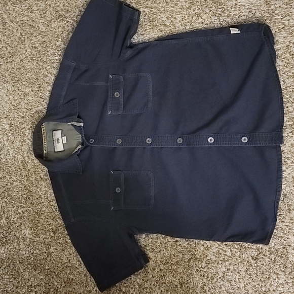 Dakota Grizzly Other - Dakota Grizzly Black Men's Button Up Short Sleeve Shirt Size X Large